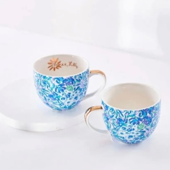 ๐ทHP๐ทNIB Lilly Pulitzer 2 Ceramic Mugs High Maintenance - Picture 4 of 16